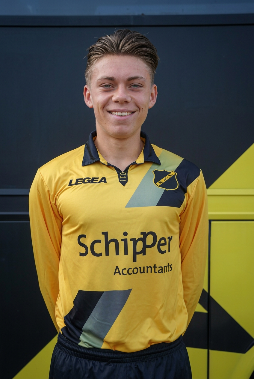 Jari in actie tijdens een voetbalwedstrijd
